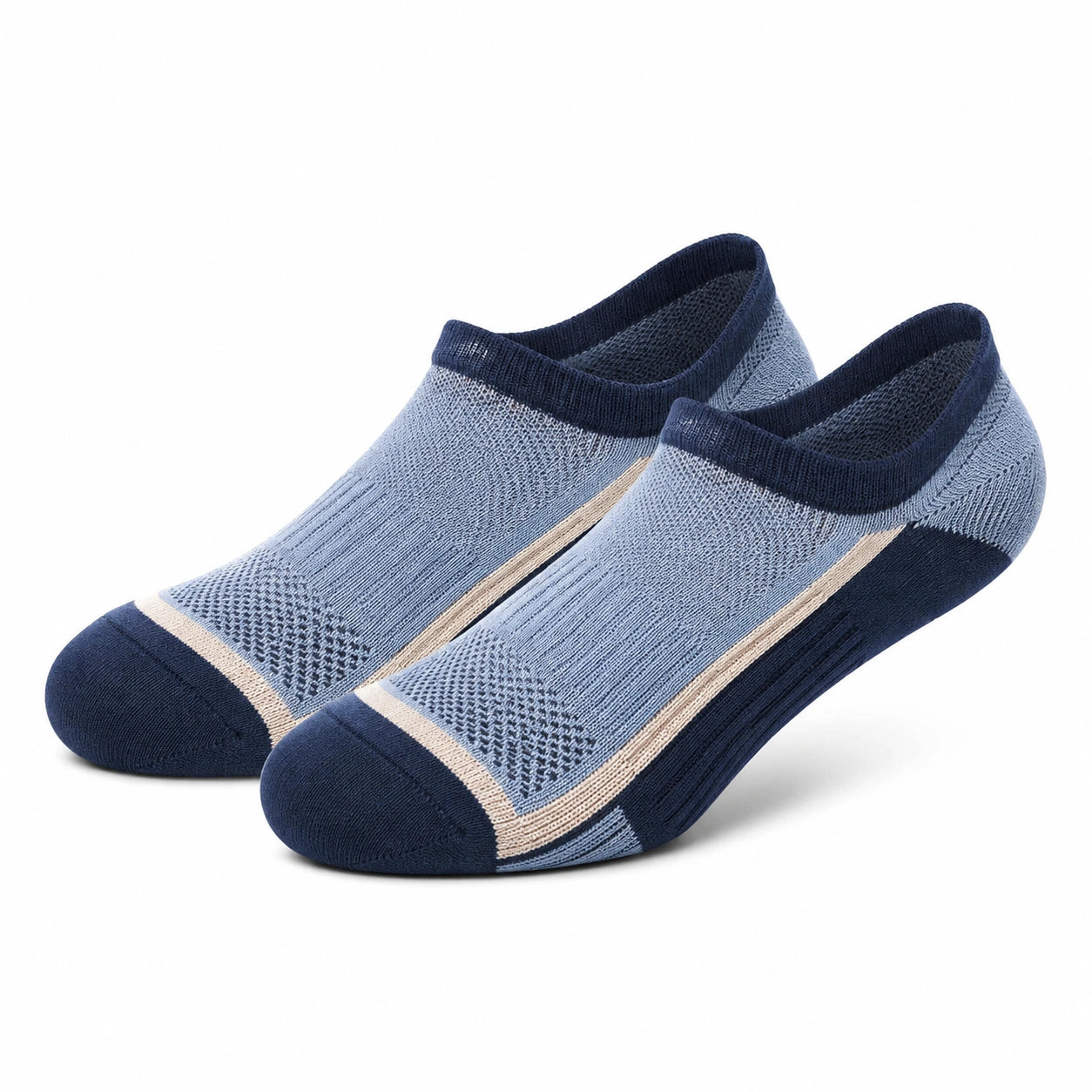 Sneakersocken 35-38 aus Textilstrick Blau für Alltag