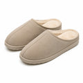 Hausschuhe Größe 42/43 in Beige mit Textilfutter und rutschhemmender Sohle