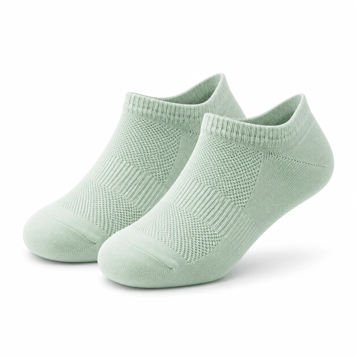 Sneakersocken Größe 43-46 aus Stricktextil Mintgrün atmungsaktiv