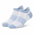 Sneakersocken Größe 35-38 aus Textil in Weiß Hellblau atmungsaktiv