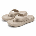 Zehentrenner Größe 40/41 aus Synthetikschaum in Beige mit gepolstertem Fußbett
